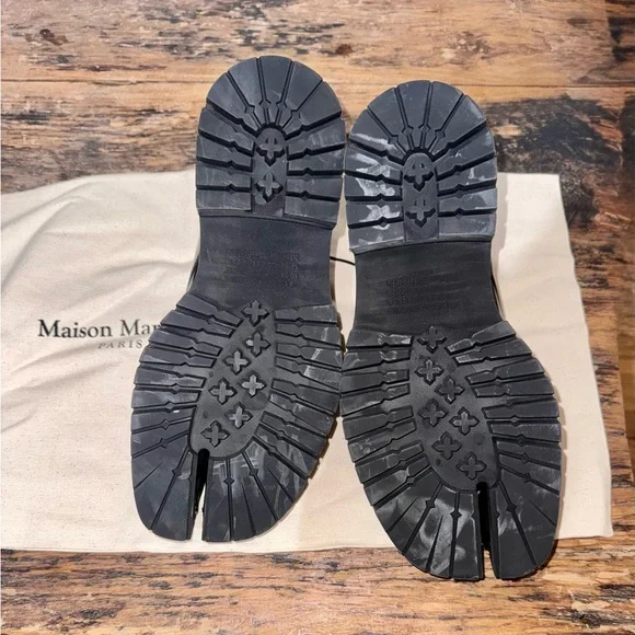 Maison Martin Margiela Black Tabi Derby Shoes
